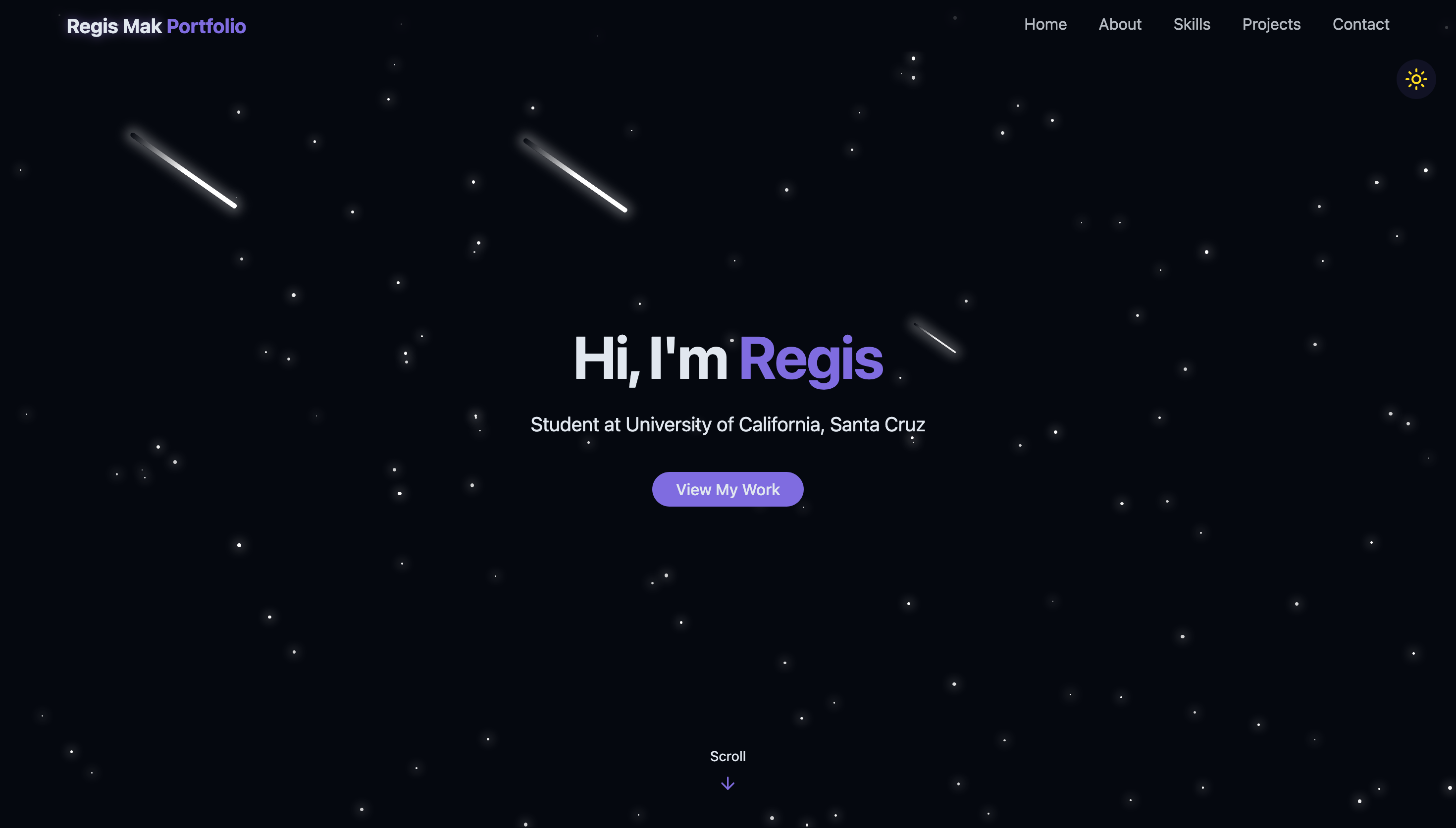 Personal Portfolio Website screenshot